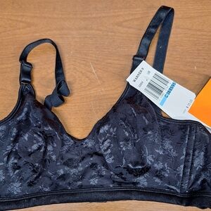 Warner's 2004 Ice Flowers Wire-free Sz 38C Black